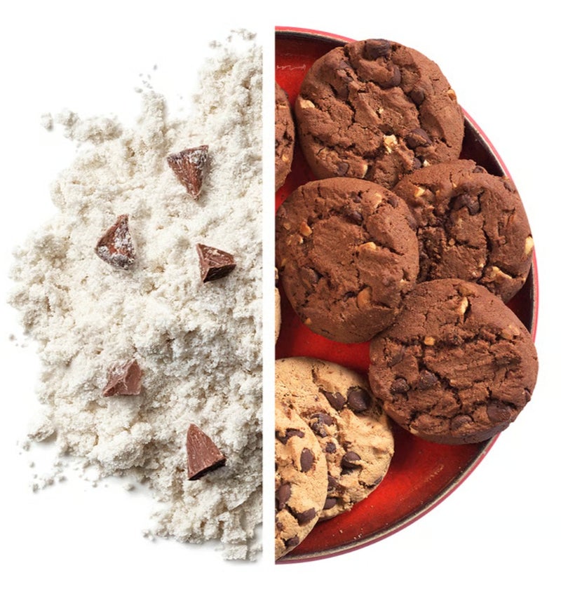 NUTREND Protein Cookie Dough Cookies Flavour | 20g Protein Per Serving | No Bake | Low Sugar | Gluten Free | 800g (20 Servings) - Image 2